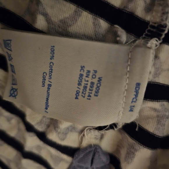 Boden • Top • 3/4 Sleeve •  Womens Size 12 • 100% Cotton • Blue Stripes with - Picture 4 of 6